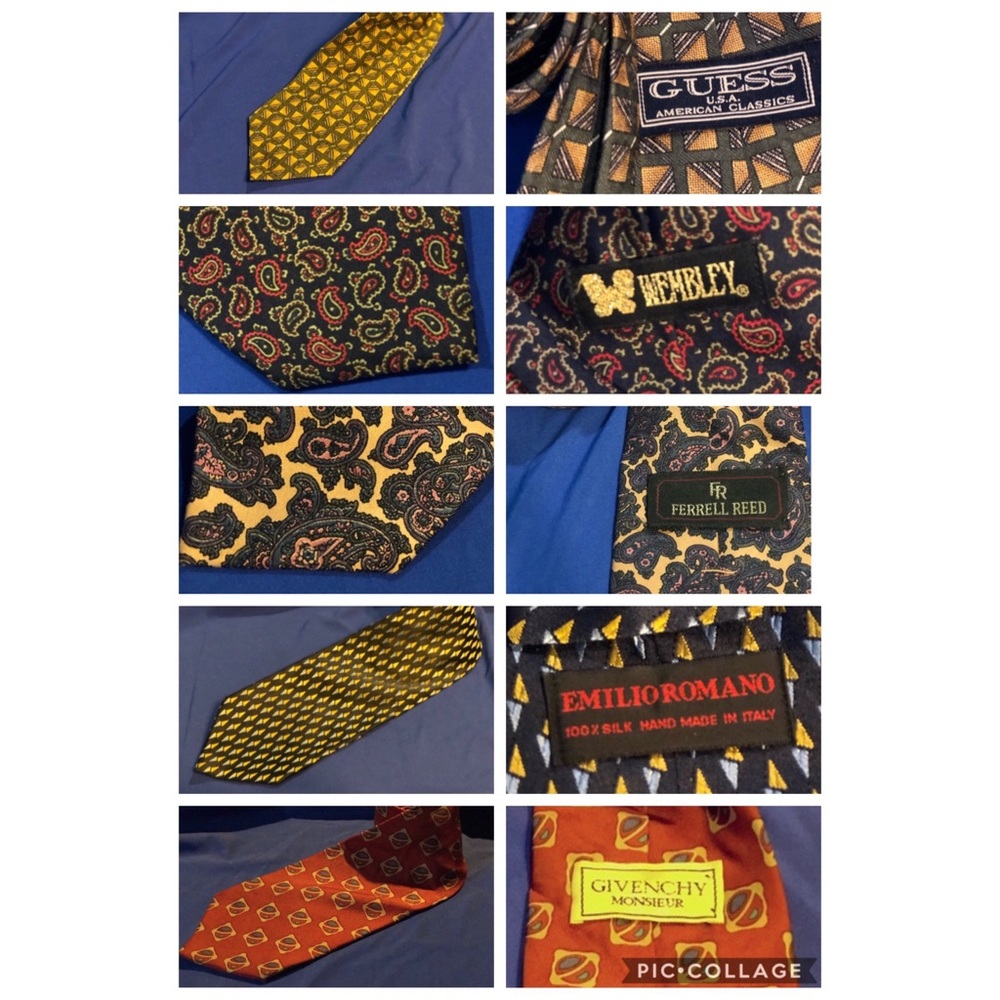 BUNDLE 5 100% Silk ties